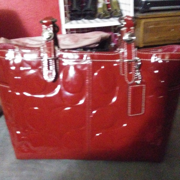 Red Coach Purse - Picture 2 of 5